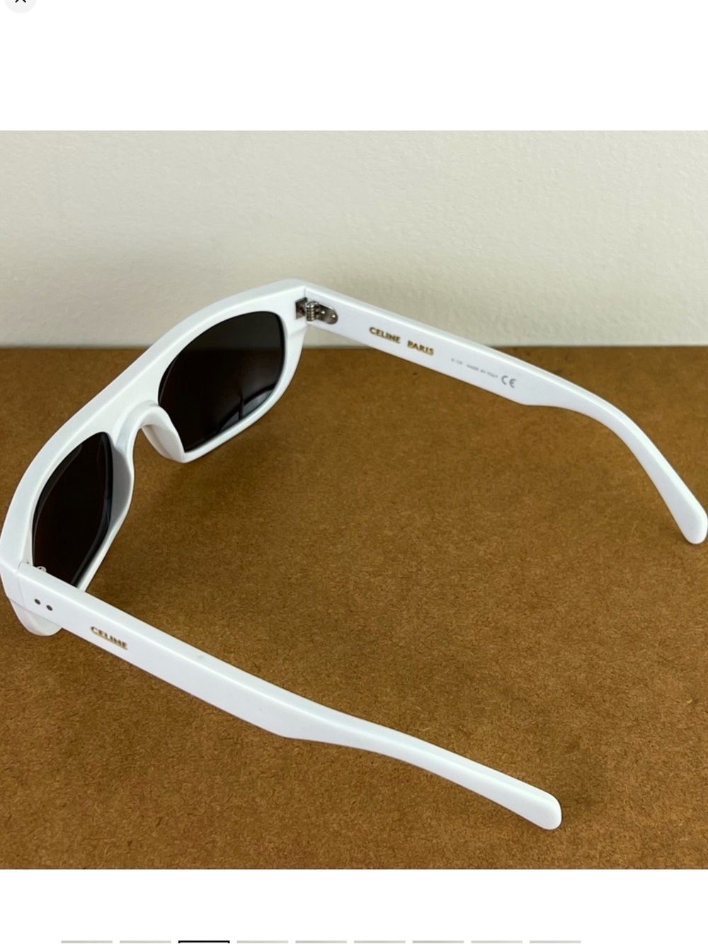 NEW CELINE WHITE MIRRORED SUNGLASSES - Picture 4 of 10